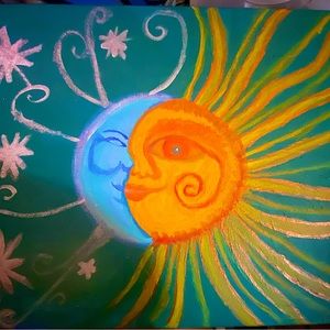 This is one of my acrylic paintings. The canvas size is 18 x 24.